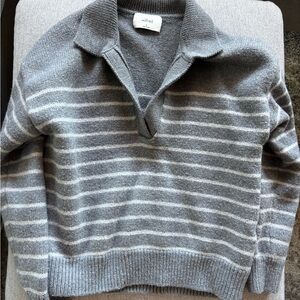 Wilfred Aritzia Heather Gray Sweater